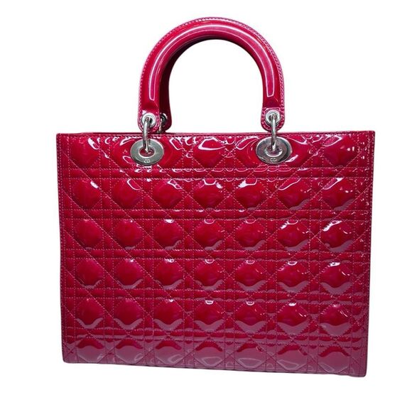 Dior Large Patent Leather Lady Dior - Picture 6 of 13